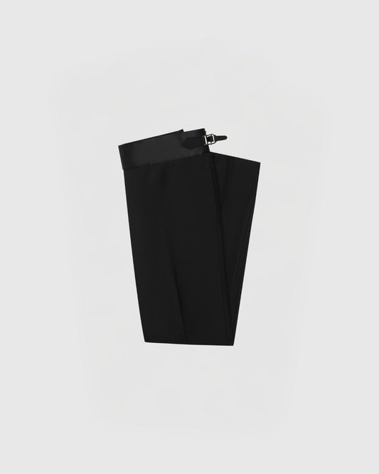 Axol Black Wool Trousers - Folded