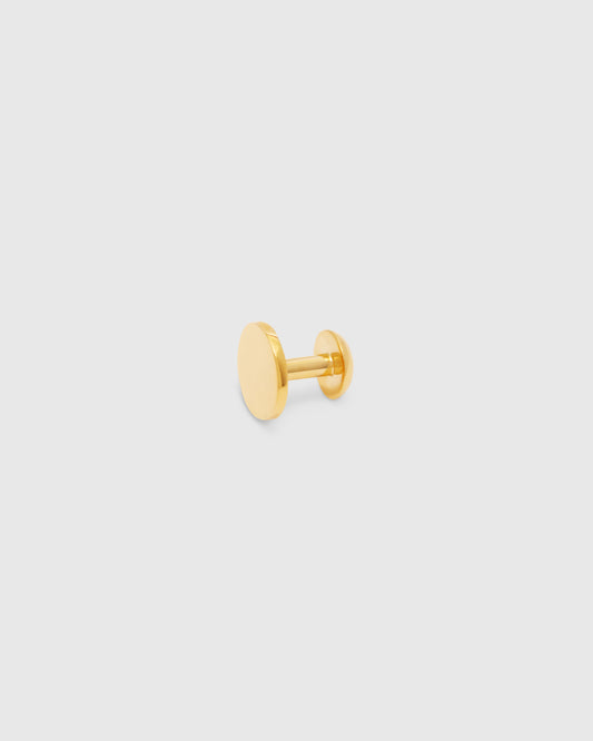 Full Moon Gold Cufflinks Single