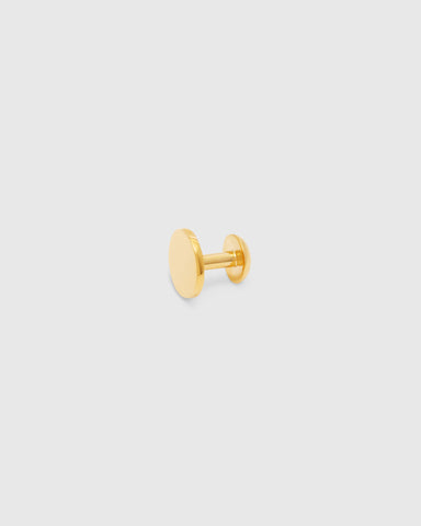 Full Moon Gold Cufflinks Single