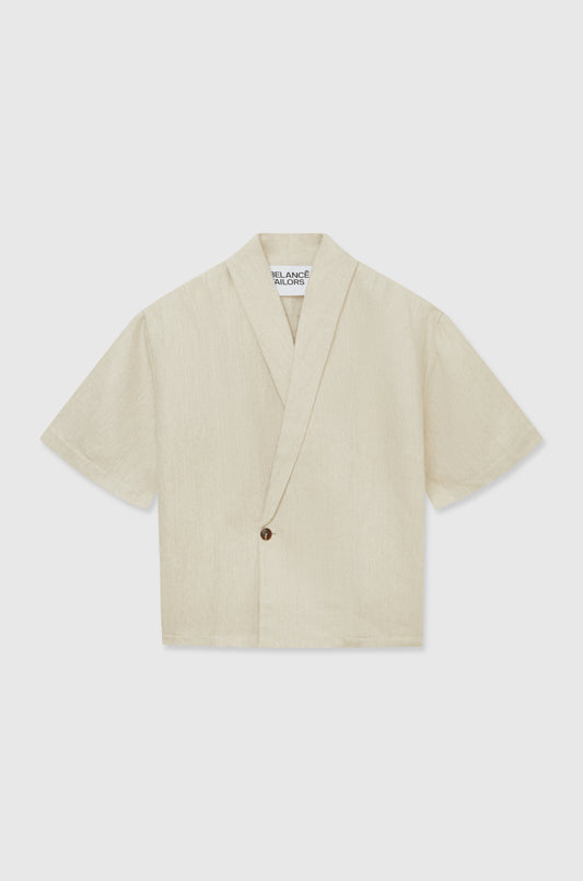 Relaxed silk jacket