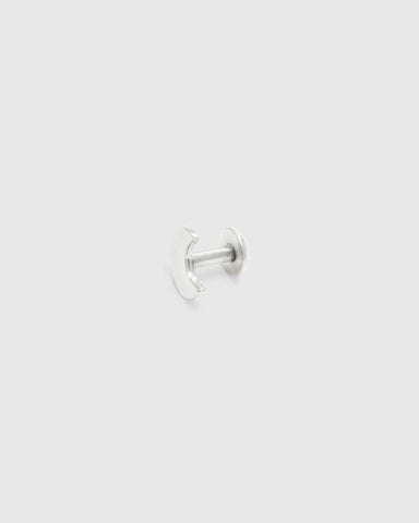 Moon Silver Cufflinks Single