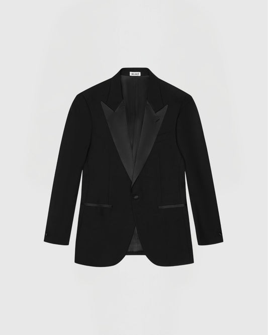 Aiko Black Wool Tuxedo Jacket