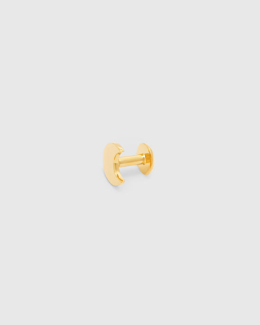 Moon Gold Cufflinks Single