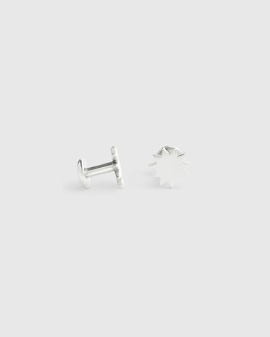 Sun Silver Cufflinks Pair