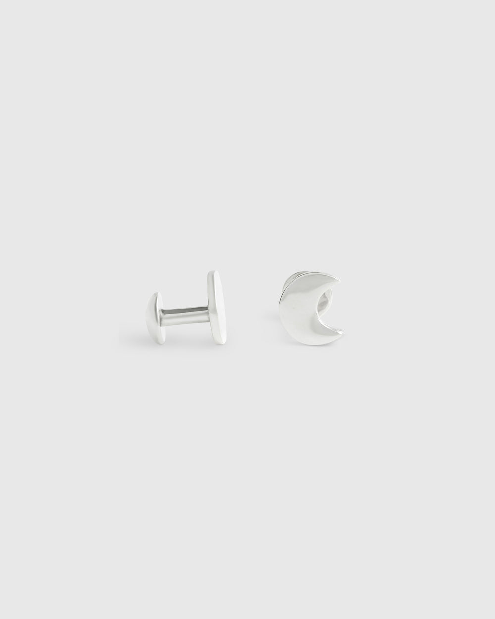 Moon Silver Plated Cufflinks Pair