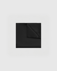 Black Silk Pocket Square