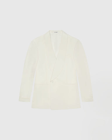 Doir Ivory White Wool Dinner Jacket